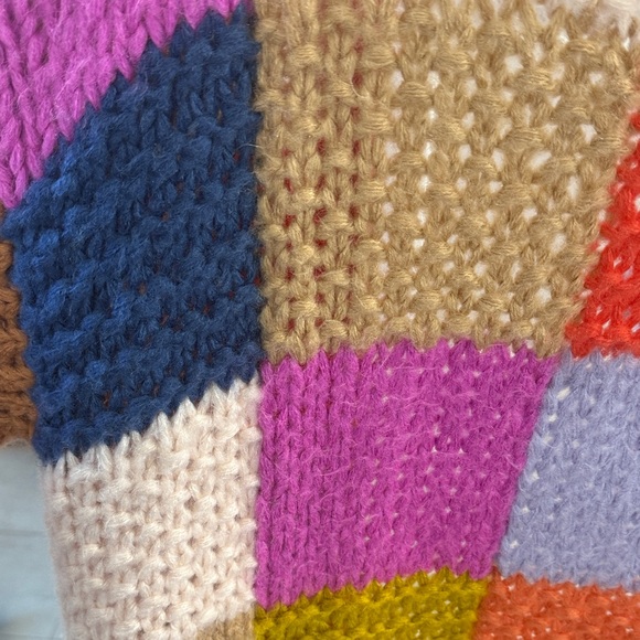 Entro Multicolor Patchwork Knit Cardigan - Picture 5 of 5